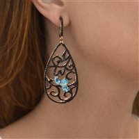 Orecchini Donna in Argento Topazio 001CRISOR